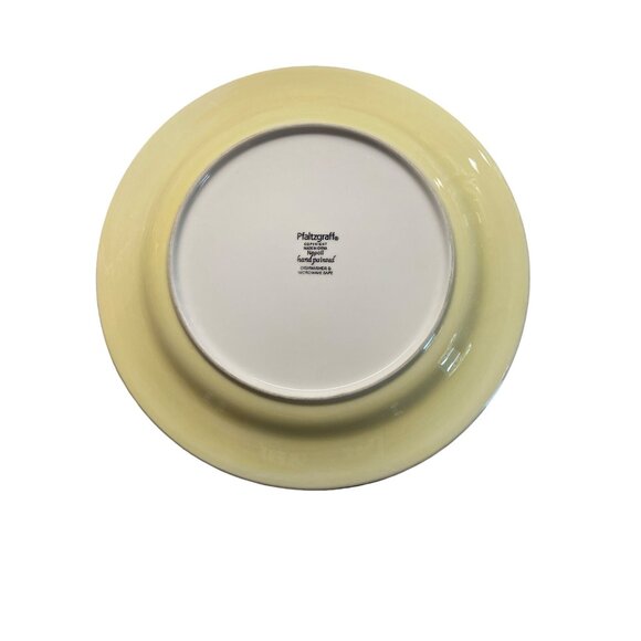 Pfaltzgraff Napoli Hand Painted Dinner Plate 11" Yellow & Terra Cotta - Picture 3 of 6